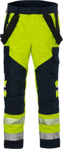 Palos. Flamestat high vis GORE-TEX® housut lk 2 2095 GXE Hi-Vis Yellow/Navy - Suomen Brodeeraus