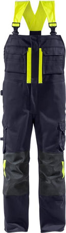 Palosuojattu avosuoja 1029 WEL Navy/Hi-Vis Yellow - Suomen Brodeeraus