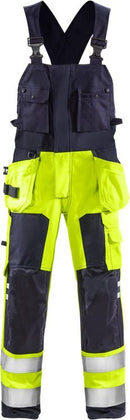 Palosuojattu avosuoja lk 2, 1075 ATHS Hi-Vis Yellow/Navy - Suomen Brodeeraus