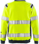 Palosuojattu Flamestat high vis collegepusero lk.3, 7076 SFLH Hi-Vis Yellow/Navy - Suomen Brodeeraus