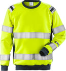 Palosuojattu Flamestat high vis collegepusero lk.3, 7076 SFLH Hi-Vis Yellow/Navy - Suomen Brodeeraus