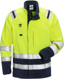 Palosuojattu Flamestat high vis fleecetakki lk.3, 4063 ATF Hi-Vis Yellow/Navy - Suomen Brodeeraus
