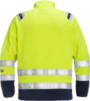 Palosuojattu Flamestat high vis fleecetakki lk.3, 4063 ATF Hi-Vis Yellow/Navy - Suomen Brodeeraus