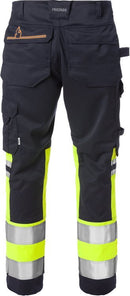 Palosuojattu flamestat high vis str etch housut lk 1 2162 A THF Hi-Vis Yellow/Navy - Suomen Brodeeraus