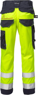 Palosuojattu flamestat high vis stretch housut lk 2 2161 A THF Hi-Vis Yellow/Navy - Suomen Brodeeraus
