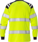 Palosuojattu flamestat pitkähihainen t-paita naisten lk 3 7097 TFLH Hi-Vis Yellow/Navy - Suomen Brodeeraus