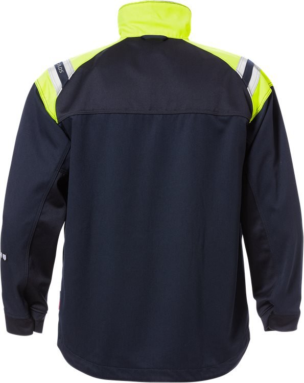 Palosuojattu Flamestat takki 4965 MFA Navy/Hi-Vis Yellow - Suomen Brodeeraus