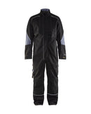 Palosuojattu haalari Musta/Harmaa - Suomen Brodeeraus