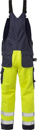 Palosuojattu high vis avosuoja lk 2 1585 FLAM Hi-Vis Yellow/Navy - Suomen Brodeeraus