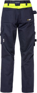 Palosuojattu High Vis rakentajan housut naisten 2730 FLAM Navy - Suomen Brodeeraus