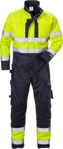 Palosuojattu High vis talviumpisuoja lk 3 8088 FLAM Hi-Vis Yellow/Navy - Suomen Brodeeraus