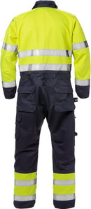 Palosuojattu high vis umpisuoja lk 3 8084 FLAM Hi-Vis Yellow/Navy - Suomen Brodeeraus