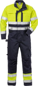Palosuojattu high vis umpisuoja lk 3 8084 FLAM Hi-Vis Yellow/Navy - Suomen Brodeeraus