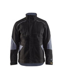 Palosuojattu takki Musta/Harmaa - Suomen Brodeeraus