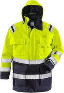 Palosuojattu talviparka lk 3, 4086 ATHR Hi-Vis Yellow/Navy - Suomen Brodeeraus