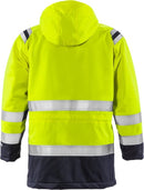 Palosuojattu talviparka lk 3, 4086 ATHR Hi-Vis Yellow/Navy - Suomen Brodeeraus