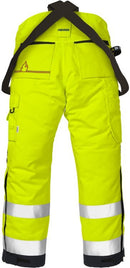 Palosuojatut Flamestat high vis talvihousut lk.2, 2085 ATHS Hi-Vis Yellow/Navy - Suomen Brodeeraus