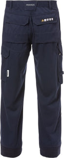 Palosuojatut Flamestat housut 2165 MFA Navy/Hi-Vis Yellow - Suomen Brodeeraus