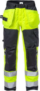 Palosuojatut flamestat str etch rakentajan housut lk 2 2167 A THF Hi-Vis Yellow/Navy - Suomen Brodeeraus