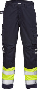 Palosuojatut housut 2176 ATHS Hi-Vis Yellow/Navy - Suomen Brodeeraus