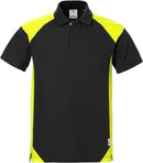 Pikeepaita 7047 PHV Black/Hivis Yellow - Suomen Brodeeraus