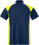 Pikeepaita 7047 PHV Navy/Hi-Vis Yellow - Suomen Brodeeraus