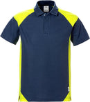 Pikeepaita 7047 PHV Navy/Hi-Vis Yellow - Suomen Brodeeraus