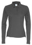 PIQUE LONG SLEEVE LADY (GOTS) CHARCOAL - Suomen Brodeeraus