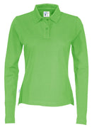 PIQUE LONG SLEEVE LADY (GOTS) GREEN - Suomen Brodeeraus