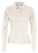PIQUE LONG SLEEVE LADY (GOTS) OFF WHITE - Suomen Brodeeraus