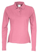 PIQUE LONG SLEEVE LADY (GOTS) PINK - Suomen Brodeeraus