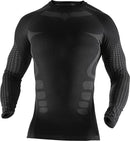 Pitkähihainen aluspaita 7402 FM Black M - Suomen Brodeeraus