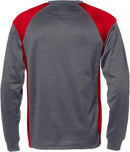 Pitkähihainen T-paita 7071 THV Grey/Red - Suomen Brodeeraus