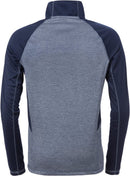 Pitkähihainen T-paita lyhyt vetoketju 7514 LKN Navy/Blue - Suomen Brodeeraus