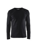 Pitkähihainen t-paita Musta - Suomen Brodeeraus