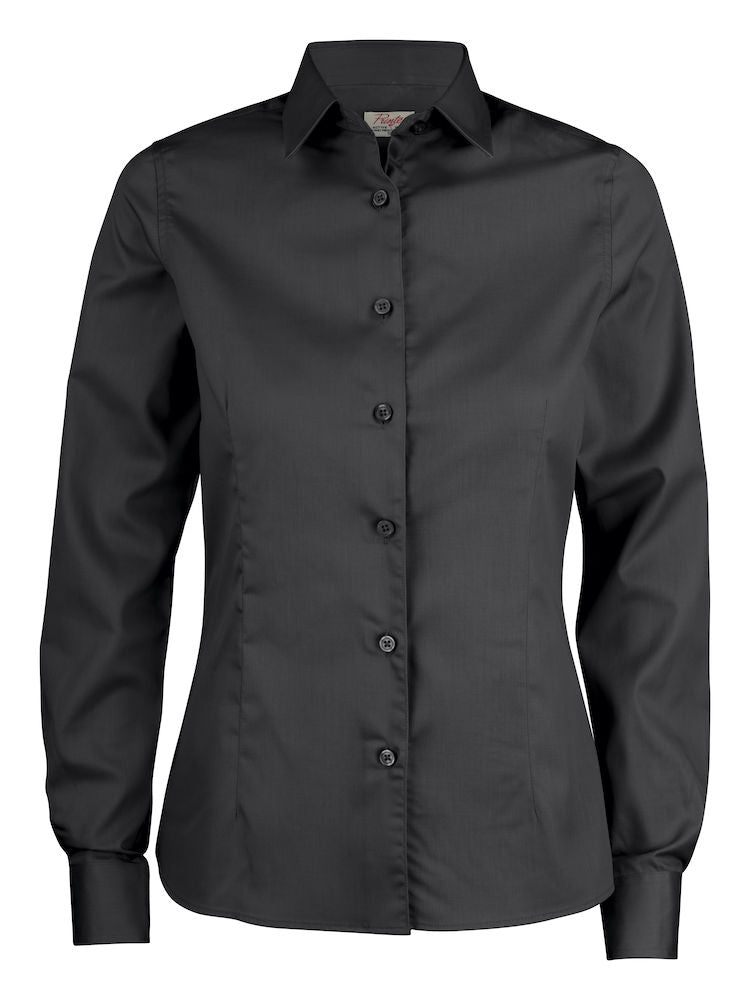 Point lady shirt Black - Suomen Brodeeraus