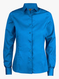 Point lady shirt Ocean blue - Suomen Brodeeraus