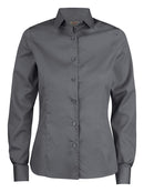 Point lady shirt Steel grey - Suomen Brodeeraus