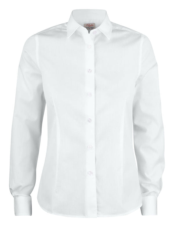 Point lady shirt White - Suomen Brodeeraus