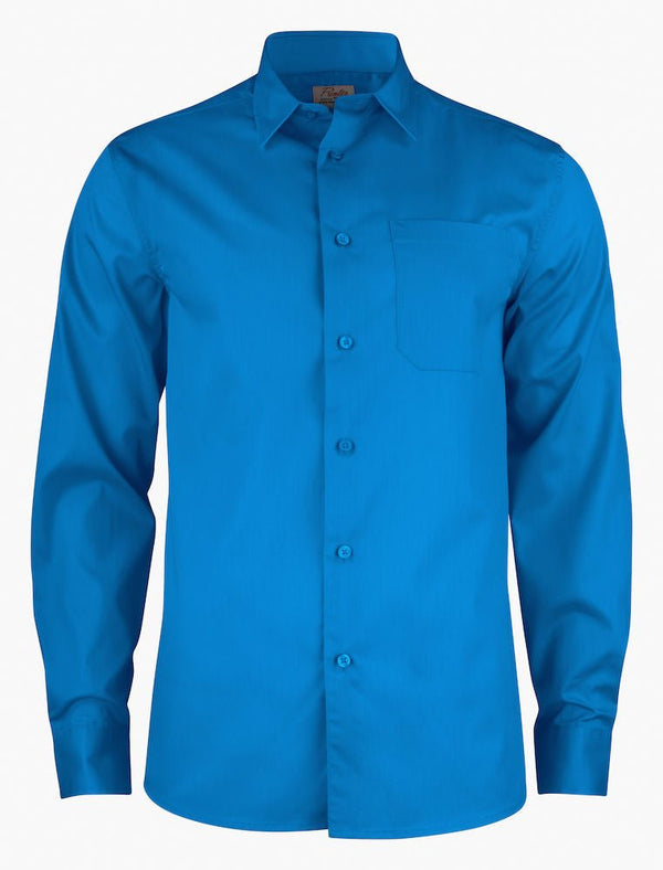 Point shirt Ocean blue - Suomen Brodeeraus