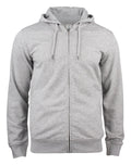 Premium OC Hoody FZ Grey Mel - Suomen Brodeeraus