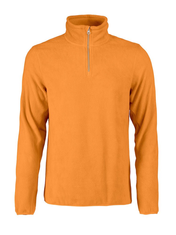 PRINTER FRONTFLIP FLEECE 1/2 ZIP BrightOrange - Suomen Brodeeraus