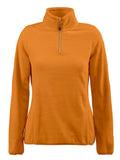 PRINTER FRONTFLIP LADY FLEECE 1/2 BrightOrange - Suomen Brodeeraus