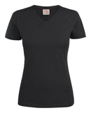 PRINTER HEAVY V LADY T-SHIRT BLACK - Suomen Brodeeraus