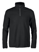 PRINTER RAILWALK FLEECE HALF ZIP Black - Suomen Brodeeraus