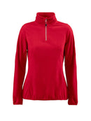 PRINTER RAILWALK LADY FLEECE HALF ZIP Red - Suomen Brodeeraus