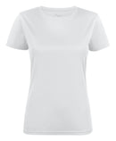 PRINTER RUN ACTIVE LADY T-SHIRT WHITE - Suomen Brodeeraus