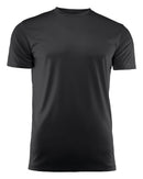PRINTER RUN ACTIVE T-SHIRT BLACK - Suomen Brodeeraus