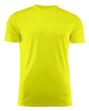 PRINTER RUN ACTIVE T-SHIRT BRI. YELLOW - Suomen Brodeeraus