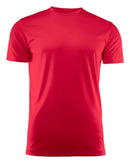 PRINTER RUN ACTIVE T-SHIRT RED - Suomen Brodeeraus